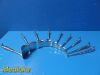 SKLAR Lot of 9  Assorted Kelly  Retractors ( ¾ x 1¼
