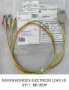 NIHON KOHDEN BR-903P ELECTRODE LEAD three-guide n standard clip  ECG unit