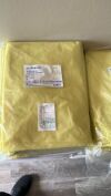  AAMI Level 4 Isolation Gowns - Yellow with knit cuffs Gown
