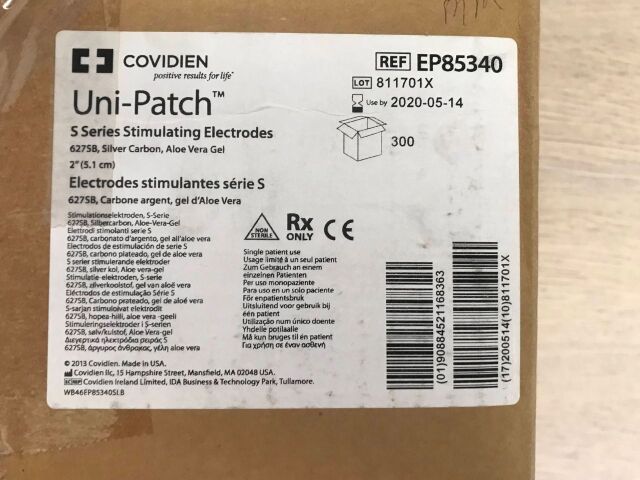 COVIDIEN EP85340 Uni-Patch S Series Stimulating Electrodes (300/Case)(X)