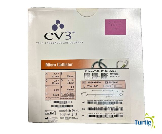 EV3 145-5091-150 ev3 Micro Catheter Echelon -10. 45 Tip Shape REF 145-5091-150 EXPIRED