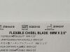 DEPUY Flexible Chisel Blade 8MMx2.5  2709-04-018   Exp.2023-01  (B21) Flexible Chisel Blade 8MMx2.5