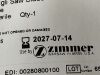 ZIMMER Round Gigli Saw Blade  2808-01   Exp.2027-07  (K47) Round Gigli Saw Blade