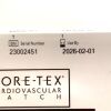 GORE REF 1702515006, GORE-TEX Cardiovascular Patch, EXP 2026-02