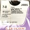 ETHICON REF J488G, Coated VICRYL UNDYED BRAIDED, EXP 2024-08
