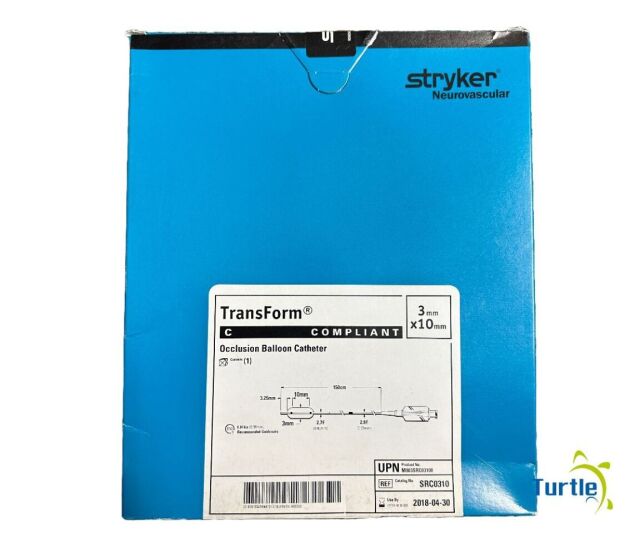 STRYKER SRC0310 Stryker Neurovascular TransForm C COMPLIANT Occlusion Balloon Catheter 3mm x 10mm REF SRC0310 EXPIRED