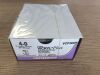 ETHICON VCP304H Vicryl Plus Coated Antibacterial w/Irgacare MP Violet Braided Suture 4-0, 27in(36/Box)