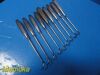 V. MUELLER 9X  Assorted Adenoid Barnhill Curette (Size 0, 1, 2, 3, 4)