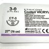 ETHICON REF J327, Coated VICRYL, Polyglactin 910 violet braided absorbable suture, EXP 2026-12