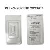 INTEGRA LIFESCIENCES REF 62-202 HeliPlug Absorbable Collagen Wound Dressing For Dental Surgery 3/8" x 3/4" , EXP 2023/03