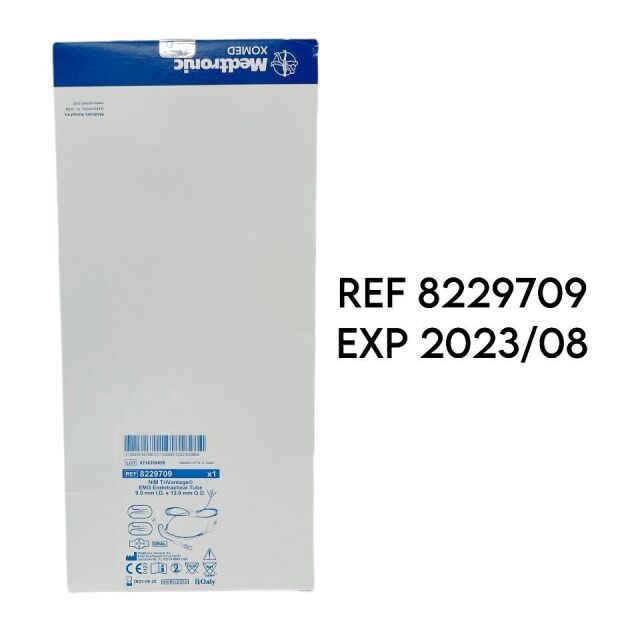 MEDTRONIC REF 8229709  NIM TRIVANTAGE ENDOTRACHEAL TUBE: 9MM X 12MM, EXP 2023/08