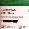 MEGADYNE REF 0012AM, 2.75" / 70mm ELECTROSURGICAL ELECTRODE, BOX OF 12, EXP 2027-10