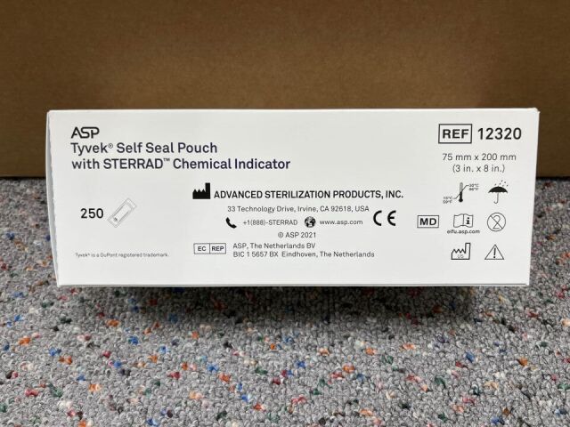 ASP 12320 Tyvek Self Seal Pouch with STERRAD Chemical Indicator