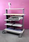 OLYMPUS WM D60 WM-D60 Workstation Endoscope Endoscopy Cart Stand w/ Video Monitor Arm