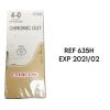ETHICON REF 635H Chromic Gut 4-0 19mm 27", 36/BOX, EXP. 2021/02