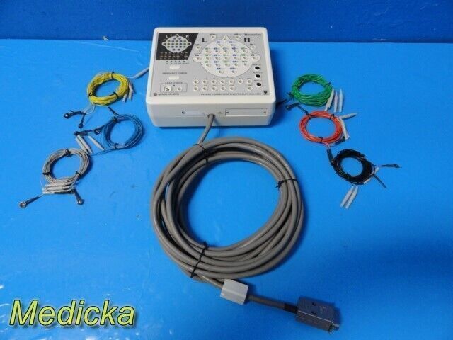 NIHON KOHDEN JE-425A Neurofax Junction Box W/ Interface Cable & Lead Wires