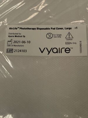 VYAIRE MEDICAL INC M1093121 AirLife Photapy Disposable Pad Cover, Large, Disposable, 60/cs