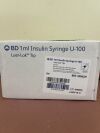 BD 309629 BD 1mL Insulin Syringe U-100 Luer-Lok Tip, Box of 100