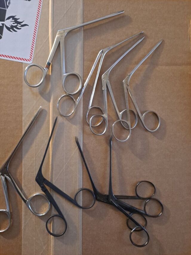 RICHARDS Bellucci Micro Ear Forceps ENT Richards Bellucci Micro  Ear Forceps ENT SET OF 8