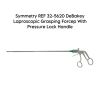 SYMMETRY REF 32-5620 DeBakey Laproscopic Grasping Forcep Pressure Lock Handle