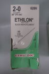 ETHICON 628H Ethilon Non-Absorbable Monofilament Nylon Suture, Size 2-0, 30 in. Length, KS Needle