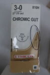 ETHICON 810H Gut Chromic Absorbable Monofilament Suture, Size 3-0, 27 in. Length, CT-1 Needle