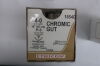 ETHICON 1654G Gut Chromic Absorbable Monofilament Suture, Size 4-0, 18 in. Length, P-3 Needle