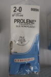 ETHICON 8689H Prolene Non-Absorbable Monofilament Polypropylene Suture, Size 2-0, 30 in. Length, FSLX Needle