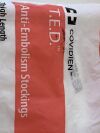COVIDIEN T.E.D. Anti-Embolism Stockings  3185LF   Exp.2022-04 to 2024-12  (V13) T.E.D. Anti-Embolism Stockings