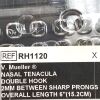 V. MUELLER REF RH1120, Nasal Tenacula Double Hook, 2mm Sharp Prongs