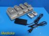 ZEBRA Tech UCL172-4 CORTRAK Quad Charger AT16305-8 W/ AT16004-1 Batteries