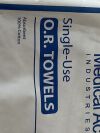 MEDICAL ACTION Lot of 4 Blue O.R. Towels PreWashed  724-Booooooo  Exp.2021-10  (M44) Blue O.R. Towels PreWashed