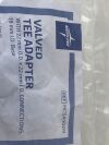 MEDLINE Lot of 27 Valved Tee Adapter  HCSA1009   (M43) Valved Tee Adapter