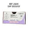 ETHICON REF J261H Coated VICRYL Polyglactin 910 undyed braided absorbable suture, 27" (70 cm), 36/BOX, EXP. 2023/03