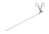 XOMED 3733006 Kleinsasser Microlaryngeal Scissors, 4.0mm Blades, Straight, Horizontal (275mm WL)