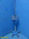 GE HEALTHCARE GE Dinamap Pro Care Series Rolling Stand W/ Basket; Blue