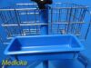 GE HEALTHCARE GE Dinamap Pro Care Series Rolling Stand W/ Basket; Blue