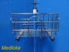 GE HEALTHCARE GE Dinamap Pro Care Series Rolling Stand W/ Basket; Blue