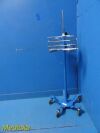 GE HEALTHCARE GE Dinamap Pro Care Series Rolling Stand W/ Basket; Blue