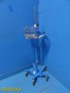 GE HEALTHCARE GE Dinamap Pro Care Series Rolling Stand W/ Basket; Blue