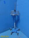 GE HEALTHCARE GE Dinamap Pro Care Series Rolling Stand W/ Basket; Blue