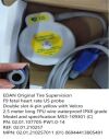 EDAN 02.01.107705-PW1.0-14 Double slot 4-pin yellow with Velcro 2.5 meter long TPU wire waterproof IPX8 grade Fetal Monitor