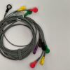 EDAN machine end plug with 16 holes 4 limbs with a length of 90CM each and 6 chest with a length of 60CM each 12 leads , Snap, IEC ,Reusable ECG unit