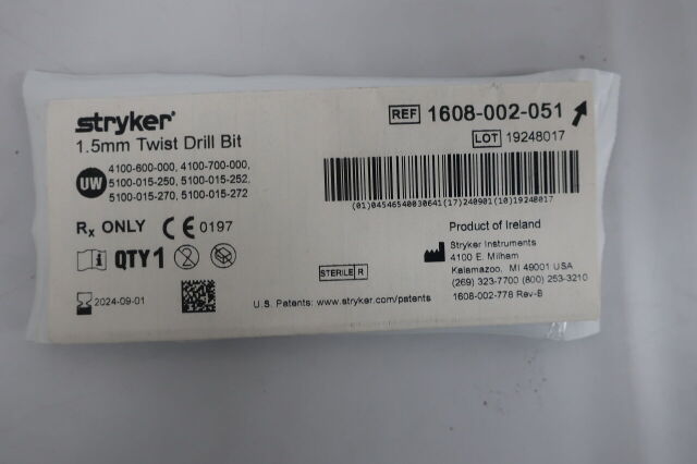 STRYKER 1608-002-051 Radial Artery Catherization Set