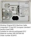 MINDRAY PN: 040-001644-00  suitable for electrocardiograph R12 N=right leg, R=right hand, L=left hand, F=left leg, C1=chest 1, C2=chest 2, C3=chest 3, C4=chest 4, C5=chest 5, C6=chest 6) ECG unit
