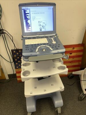 GE MEDICAL SYSTEMS GE VOLUSON e Portable Ultrasound ON CART Bottom of the system;    REF: H48681JG  SN: B54669  MFD: 6-2011 GE VOLUSON e Portable Ultrasound ON CART Bottom of the system;    REF: H48681JG  SN: B54669  MFD: 6-2011