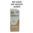 ETHICON REF G123H CHROMIC GUT (3.5 metric) 27" (70 cm), 36/BOX, EXP. 2023/07