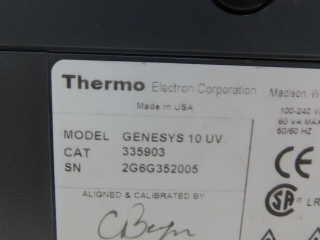 THERMO FISHER GENESYS 10UV Spectrophotometer