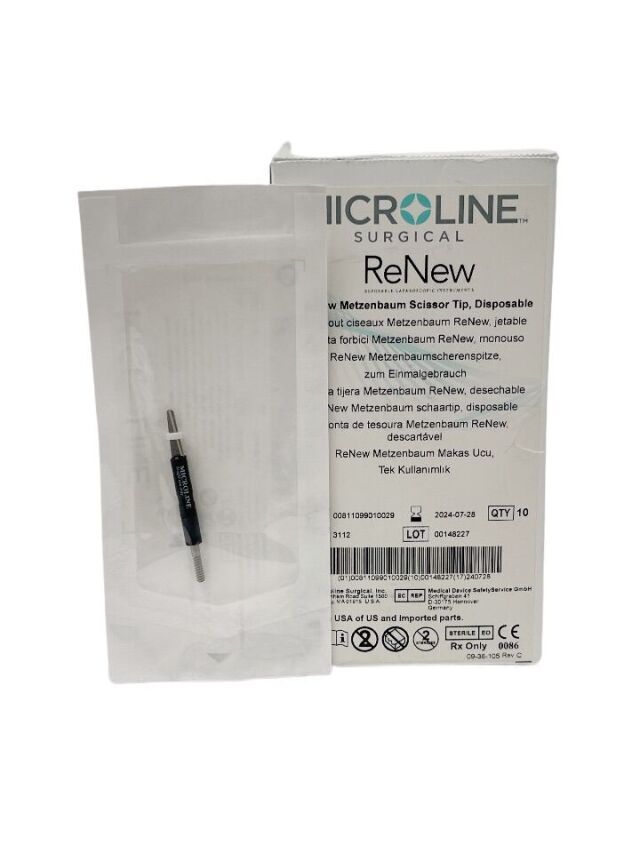 MICROLINE REF 3112 ReNew Metzenbaum Scissor Tip, Disposable  EXP 2024/07 (10/BOX)