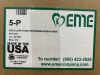  5-P EME Clear Front Telemetry Pouch with String and Polyester Back, Case of 100